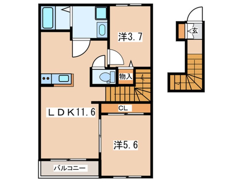 間取図 ＳＡＫＵＲＡ　ＨＯＵＳＥ