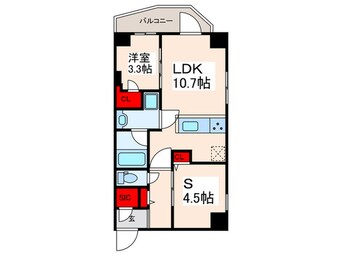 間取図 Ｓ－ＲＥＳＩＤＥＮＣＥ瑞江