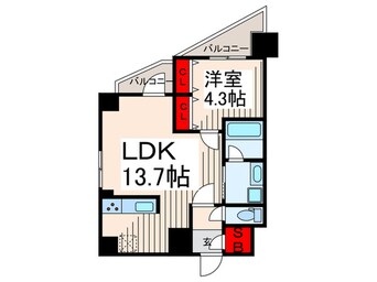 間取図 Ｓ－ＲＥＳＩＤＥＮＣＥ瑞江