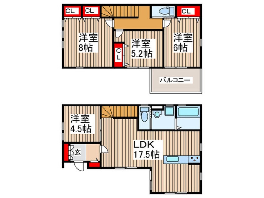 間取図 セントラルパークＳ邸　６号棟