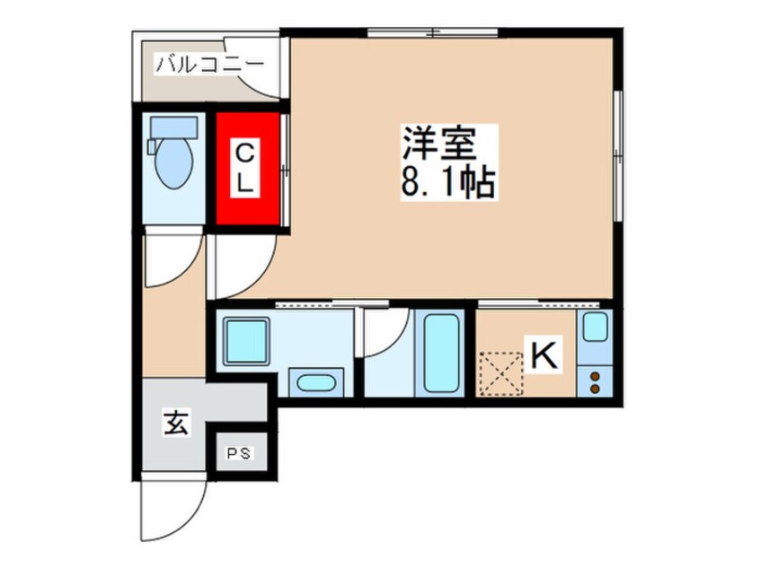 間取図 パルゼ立川錦町