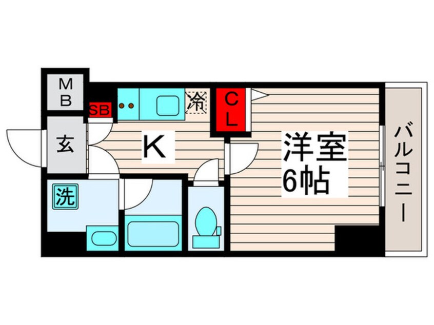 間取図 ラフィスタ大師前Ⅲ（405）