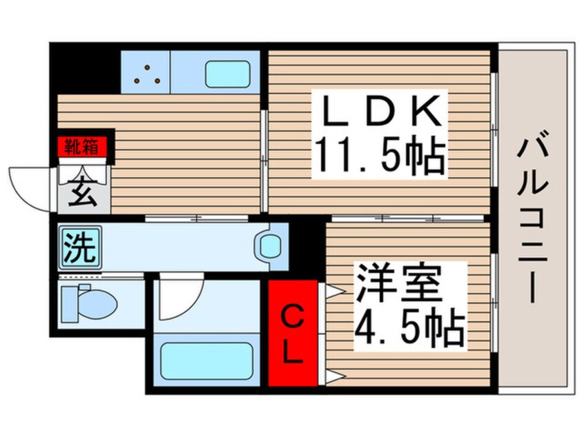 間取図 ﾌｧﾐﾘｰｺｰﾎﾟ南行商協ﾋﾞﾙ(615)