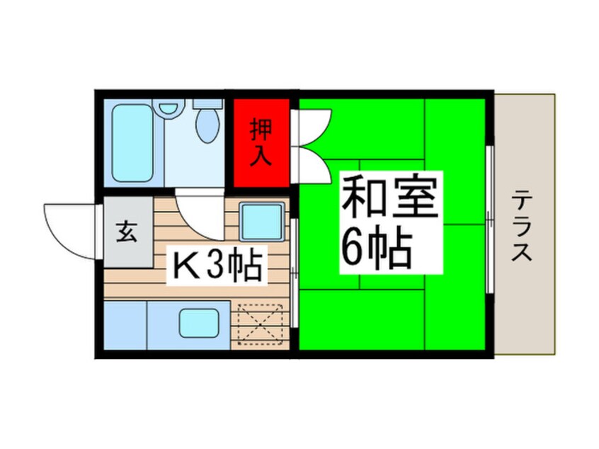 間取図 臣司第３ハイツ