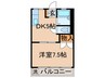 ジュンコ－ポ 1DKの間取り