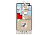 テクトピアМ 1Kの間取り