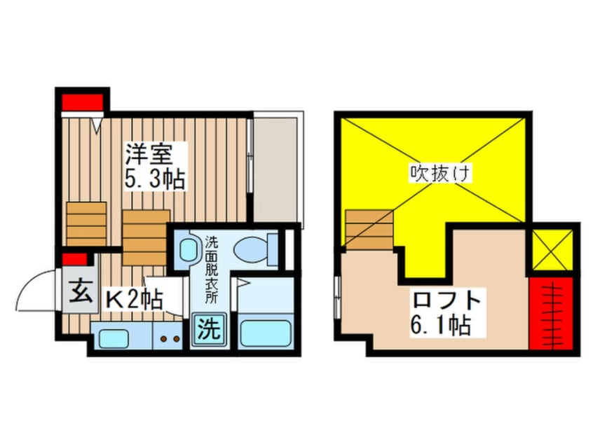 間取図 Ｏａｋ　蘇我