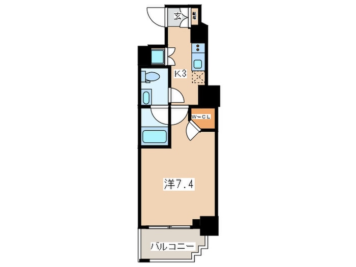 間取り図 スパシエグランス横浜反町(1103)