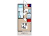 ＭＥＬＤＩＡ堀崎町 1Kの間取り