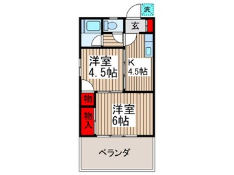 間取図 フラワーコーポ