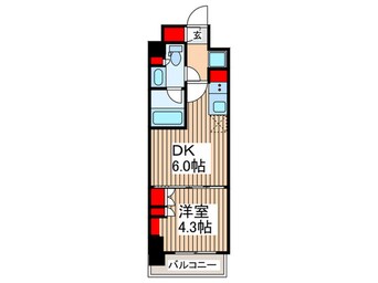 間取図 ルフォンプログレ上野稲荷町