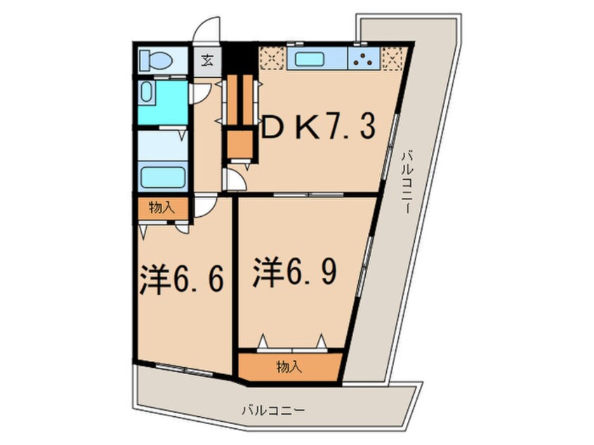 間取図 ラビュール三軒茶屋