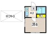 レオパレス森崎Ⅱ 1Kの間取り