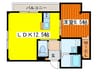 Liberta TOS 1LDKの間取り