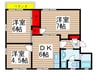 ハイクレスト島村 3DKの間取り