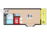 藤田マンション 1Rの間取り