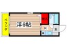レディエンス 1Kの間取り