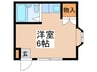ｸｩｲﾝﾃｯﾄ 1Rの間取り