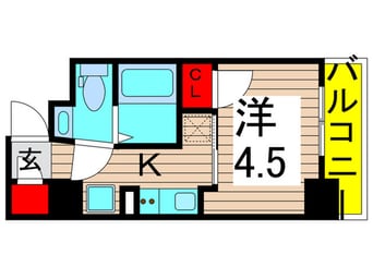 間取図 リヴシティ堀切菖蒲園(401)