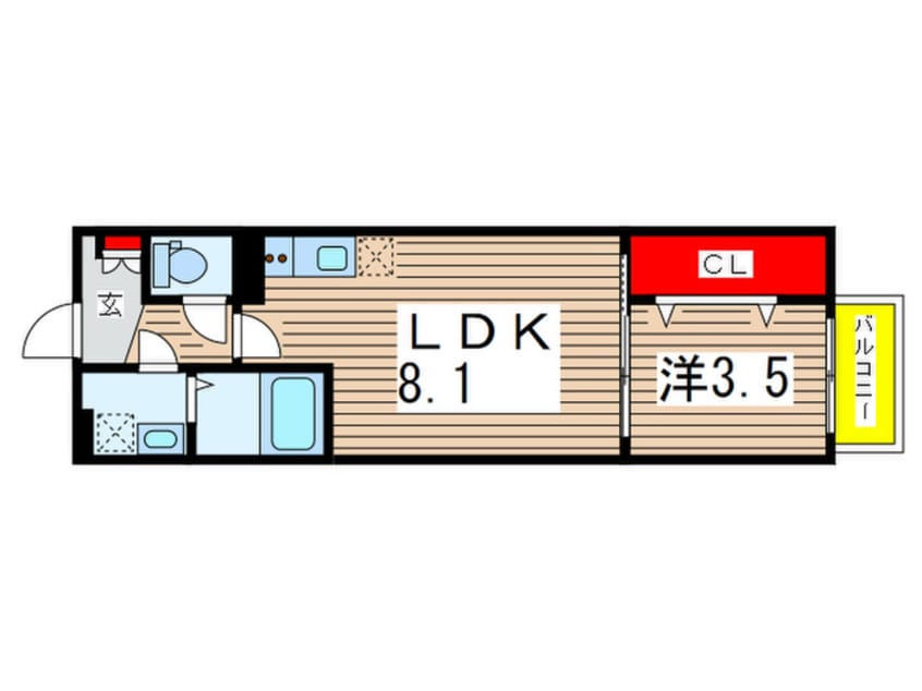 間取図 AJ都賀Ⅲ