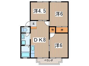 間取図 わかばハイツ６