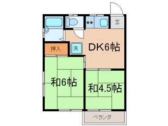 間取図 ハイツ森の下