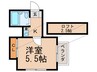 ディアコ－ト 1Kの間取り