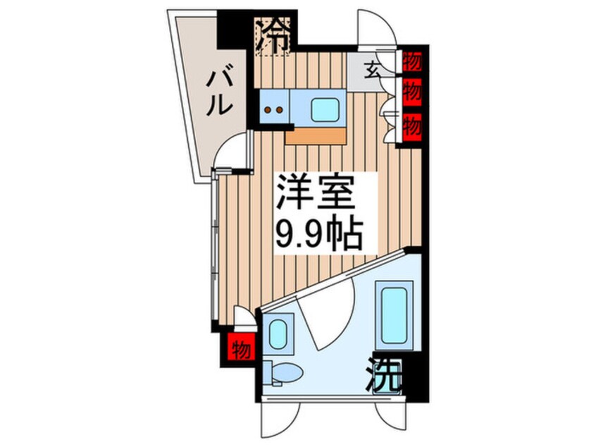 間取図 カスタリア銀座
