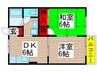エスペランサＣ 2DKの間取り