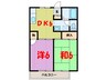 エクレアⅠ 2DKの間取り