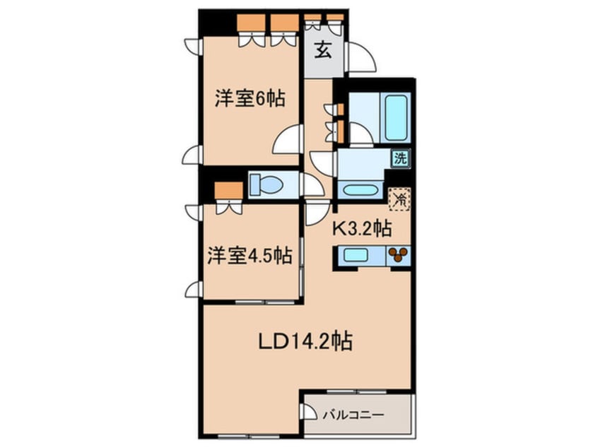 間取図 ガ－デニエ－ル砧レジデンス