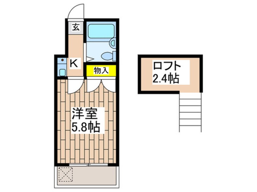 間取図 サンパレス西富