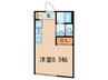 SUERTE府中 1Rの間取り