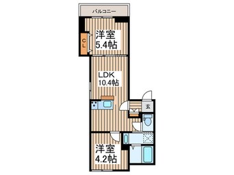 間取図 仮）江戸川区北小岩３丁目PJ