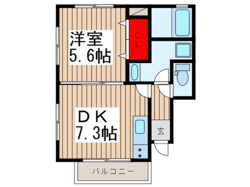 間取図 カーサ戸田公園A