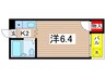 キャッスルアズマ 1Kの間取り