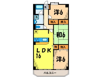 間取図 コンフォ－ル瑞江Ⅱ