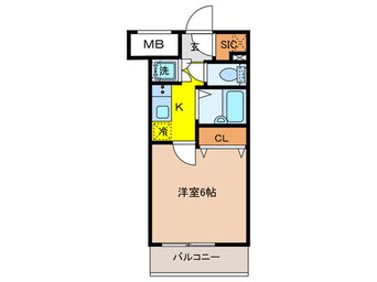 間取図 ｽｶｲｺｰﾄ･ｳﾞｨｰﾀﾞ五反田ｳｴｽﾄ(1303)