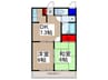 戸田岡昭マンション 2DKの間取り
