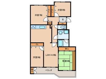 間取図 Ｔ′ｓｇａｒｄｅｎ横浜反町