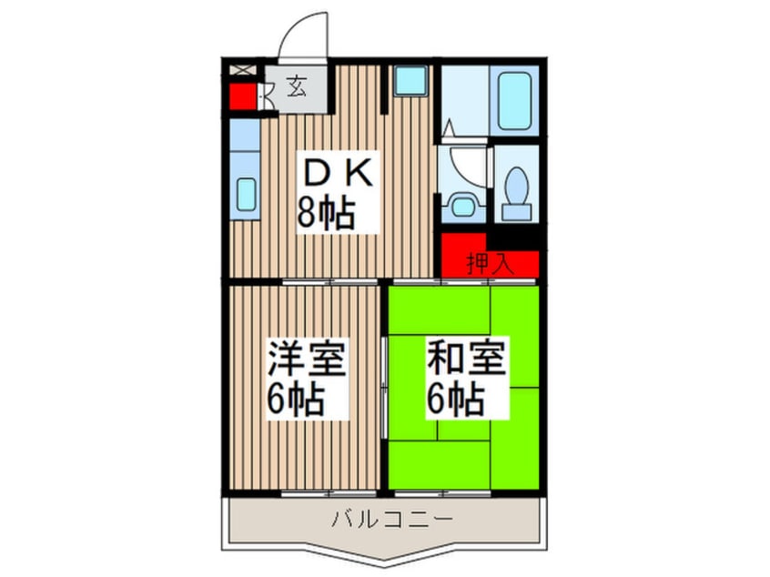 間取図 ロキシ－パンセ中浦和