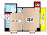 コーポソレイユ 1DKの間取り