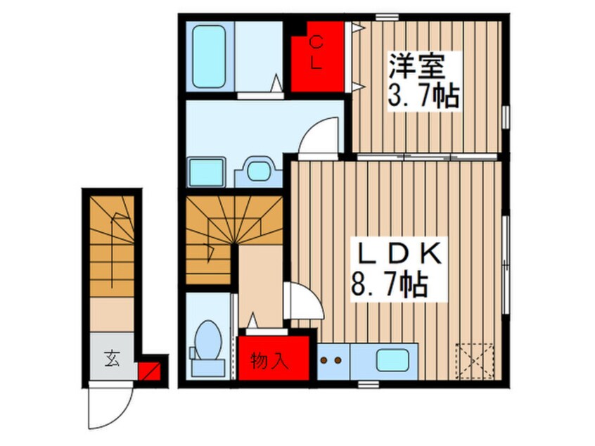 間取図 パルモア東大宮