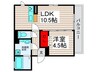 FLAT TENJIN　Ⅱ 1LDKの間取り