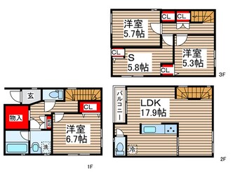 間取図 Ｋｏｌｅｔ東船橋