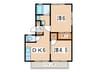 ア－バンハイツ 2DKの間取り