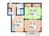クラーレm.s. 2DKの間取り