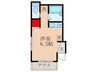 メゾンKREA 1Rの間取り
