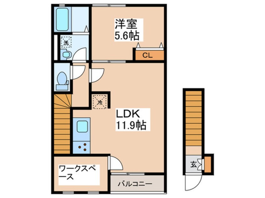 間取図 アムールＱＷＡ