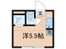 モアナ幡ヶ谷 1Rの間取り